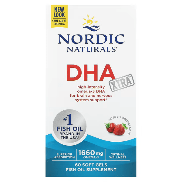 DHA Sabor Fresa (90 caps)-Nordic Naturals