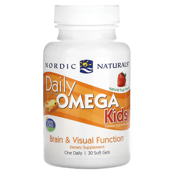 Daily Omega Kids, Natural Fruit , 30 (softgels)