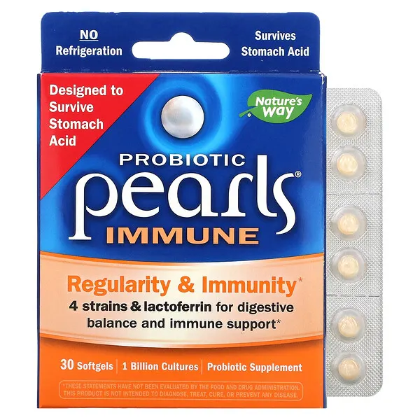 Perlas probióticas , Regularidad e Inmunidad, 30 Softgels