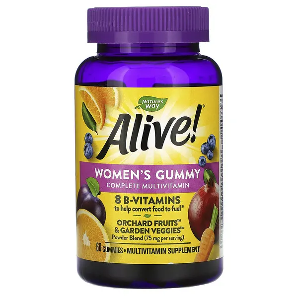 Alive! ® Multivitamínico Gomosola 75mg 60 Gomas para Mujer