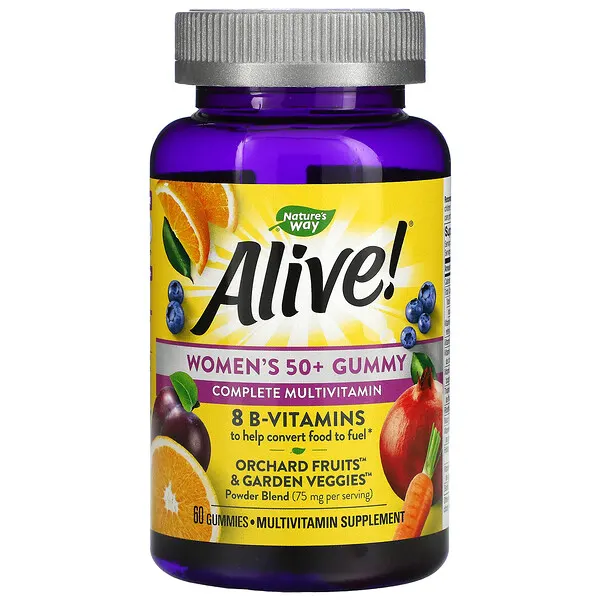 Alive!® Multivitaminico en gomitas para mujeres 50+ (60 gomitas)