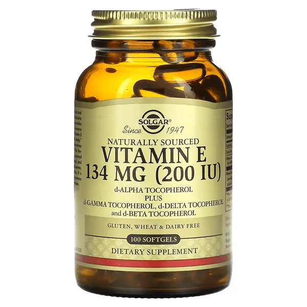 Vitamin E 134mg , 200IU (100 softgels) Mixed, d-Alpha Tocopherol