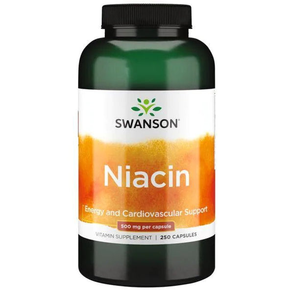 Niacina (Vitamina B-3) 500mg (250 Caps) -Swanson