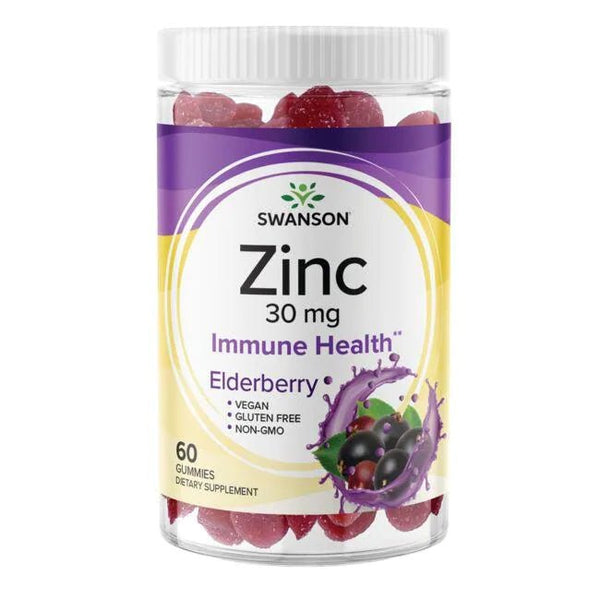 Swanson Premium - Zinc Elderberry Gummies 15mg (60 gummies)