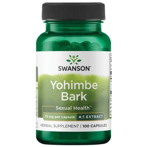 Corteza de Yohimbe 300 mg (100 cápsulas) Swanson