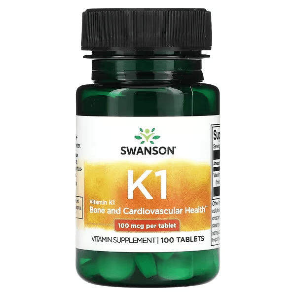 Vitamina K1 100 mcg (100 tabletas) - Swanson