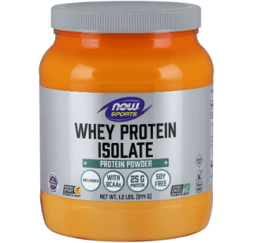 Proteína aislada de suero de leche 545 gr (sin sabor) - NOW Foods