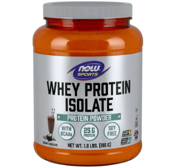 Proteina aislada de suero de leche 816 gr (Sabor chocolate) - NOW Foods