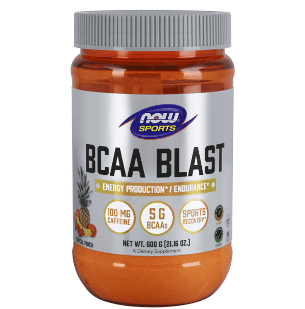 Polvo BCAA Blast sabor ponche (600gr) - NOW Foods