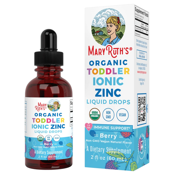 Zinc iónico orgánico liquido para niños pequeños (60ml) - Mary Ruth's