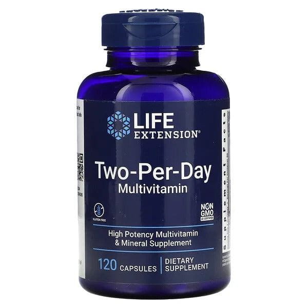 Multivitamínico de dos veces al día (120 cápsulas) - Life Extension