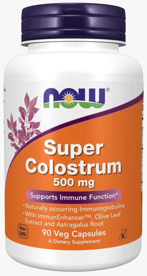 Super Calostro 500 mg (90 cápsulas) - Now Foods