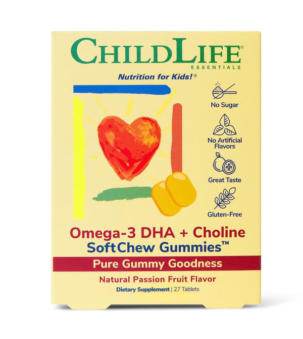 Omega-3 DHA + colina (27 gomitas blandas) - ChildLife