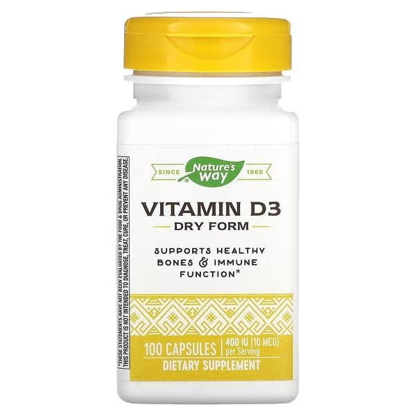 Vitamina D3 400 UI forma seca 10 mcg (100 cáps)