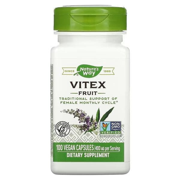 Cápsulas de Vitex para equilibrar el ciclo menstrual