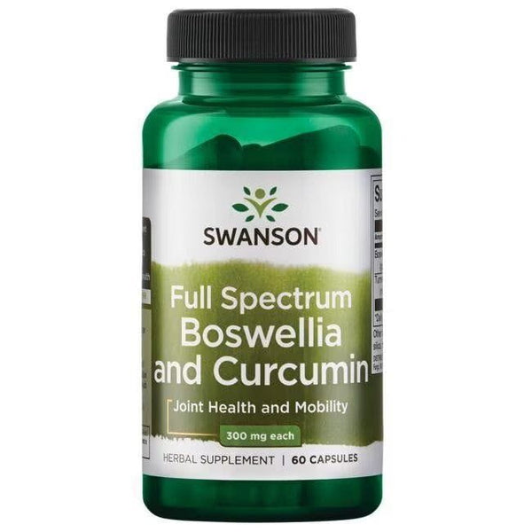 Boswellia de espectro completo y curcumina 300 mg (60 caps) Swanson