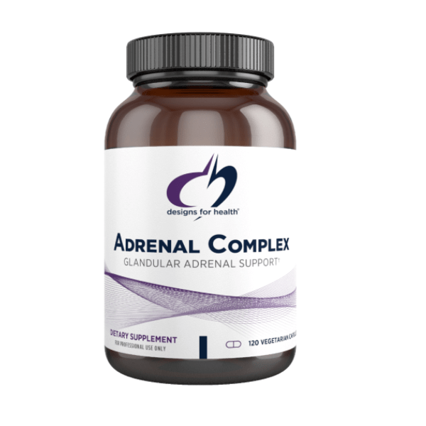 Adrenal Complex 120 cápsulas veganas - Suplemento para el manejo del estrés y apoyo suprarrenal de Designs for Health