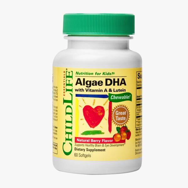 Alga DHA con vitamina A y Luteína (60 cápsulas blandas)