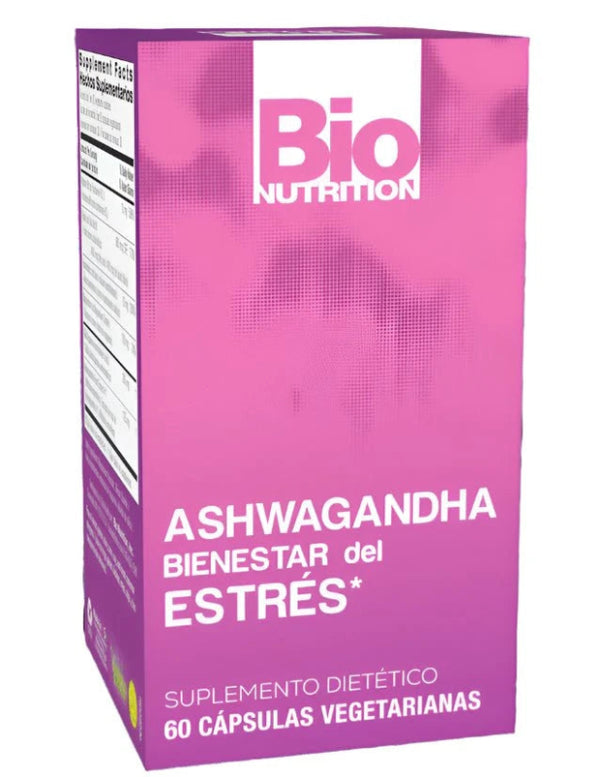 Bio Nutrition, Ashwagandha  Bienestar Contra Estrés, (60 cápsulas)