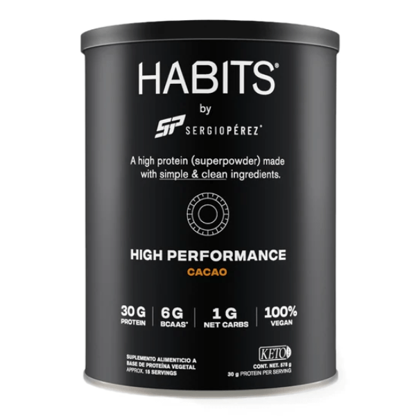 Proteína sabor cacao para alto rendimiento (578 gr) - HABITS