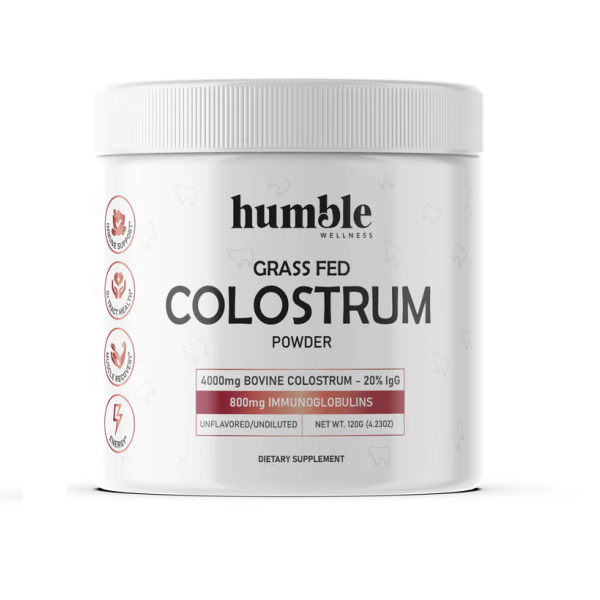 Suplemento de Calostro Bovino Humble Wellness para inmunidad y vitalidad.