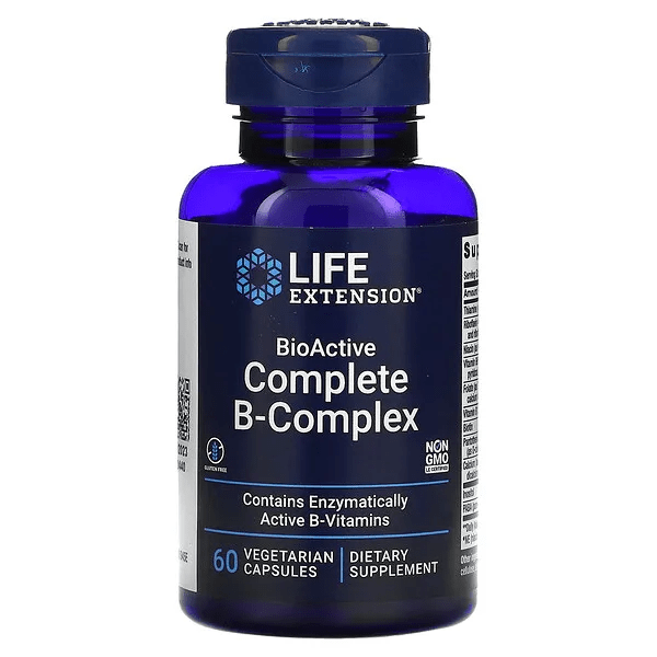 Complejo B Bioactivo de Life Extension para energía y salud neuronal.