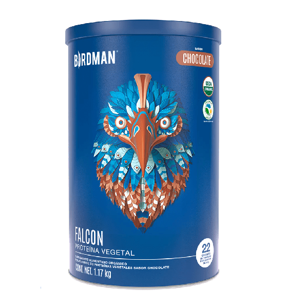 Envase de Falcon Protein Chocolate Birdman 1.17 kg