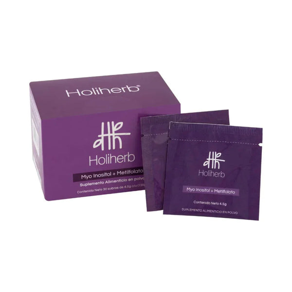 Holiherb, Sachets de Myo Inositol con Metilfolato (30 sobres)