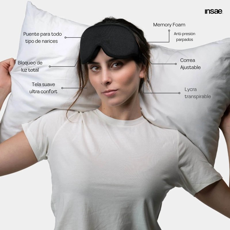 INSAE Insae, Antifaz para Dormir 3D