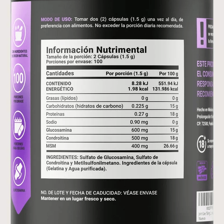 Suplemento para mejorar la movilidad y regenerar cartílago