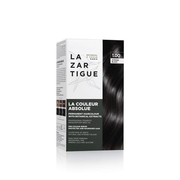 Tinte para el cabello color negro de Lazartigue