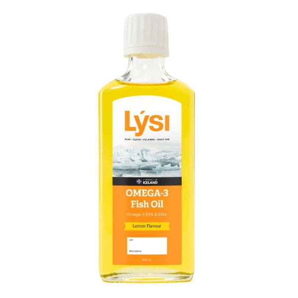 Lysi, Omega-3 DHA, Aceite de Pescado sabor Limón (240 ml)