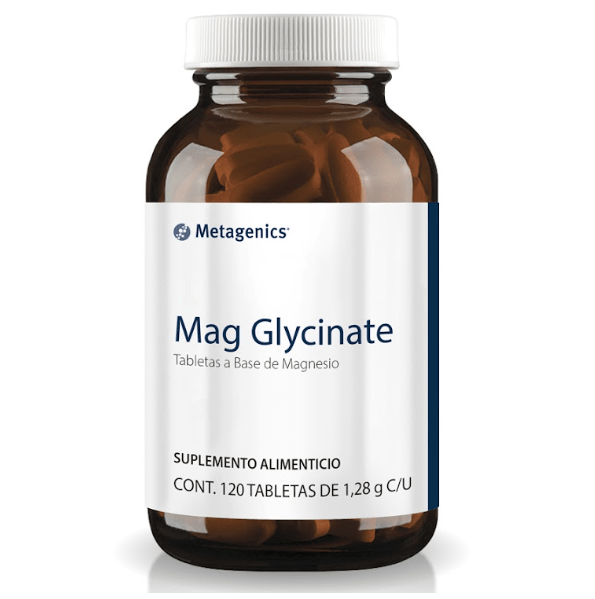 Suplemento Magnesio Glicinato alta absorción para salud cardiovascular.