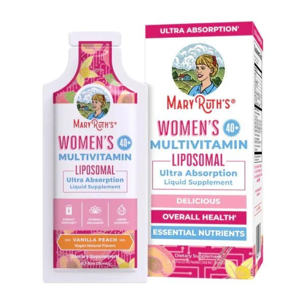 Mary Ruth´s, Multivitamínico Liposomal para Mujer 40+ Sabor Vainilla Melocotón (14 pack de 0.5 fl oz/15 ml)