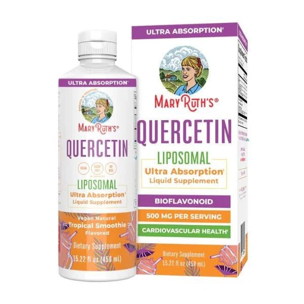 Mary Ruth’s, Quercetina Liposomal, Tropical Smoothie (15.22 fl oz/ 450ml)