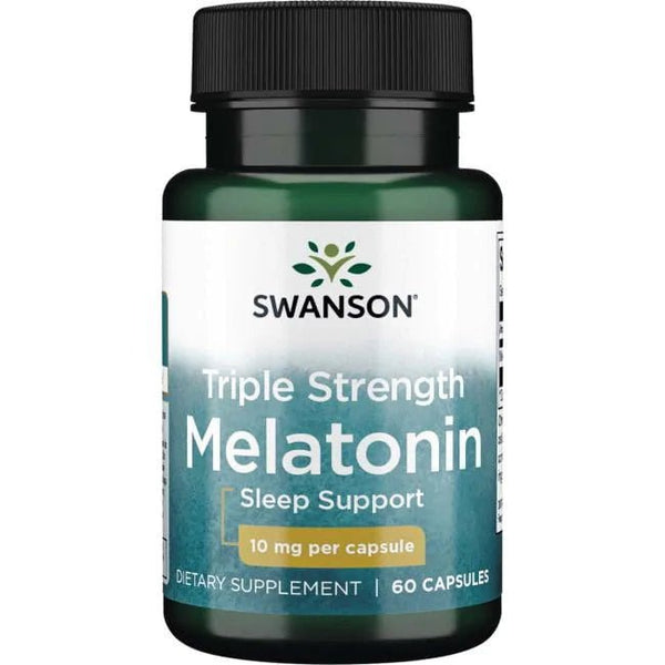 Melatonina de Triple Potencia 10mg (60 caps), Swanson