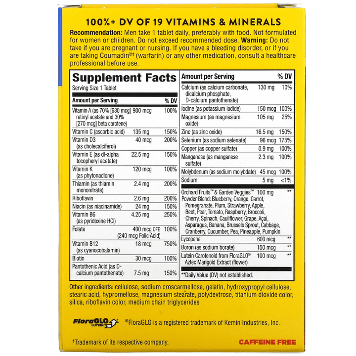 Suplemento multivitamínico para energía, metabolismo y sistema inmunológico