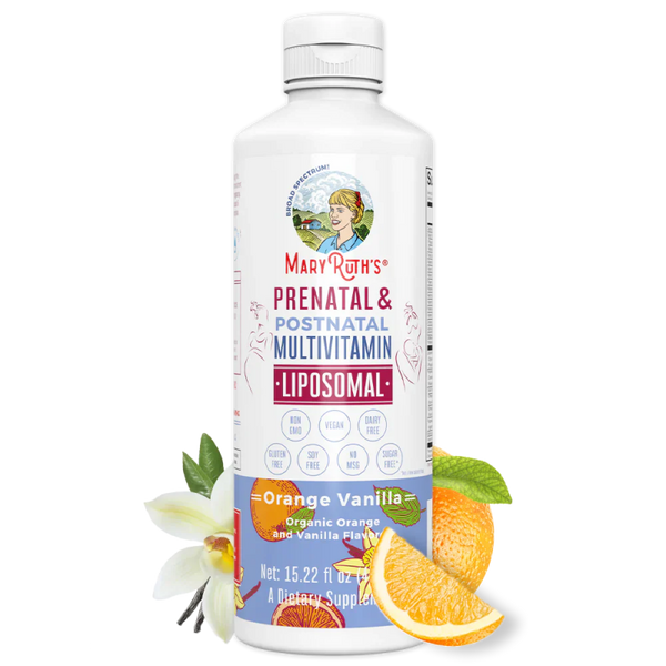 Multivitamínico Liposomal Prenatal Y Posnatal (15.22 fl oz/450.10ml), Mary Ruth´s