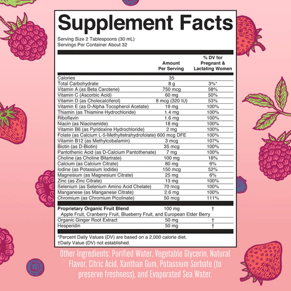 Multivitamínico Líquido Prenatal y Postnatal (32 fl oz) en botella