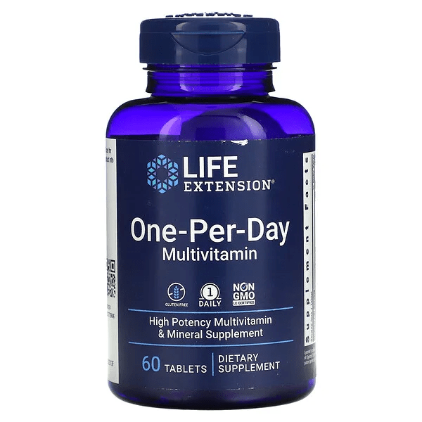 Suplemento Multivitamínico Uno por Día Life Extension para salud celular