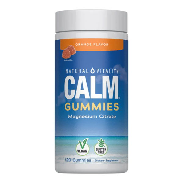 Natural Vitality, CALM, Citrato de Magnesio Sabor Naranja (120 Gomitas)