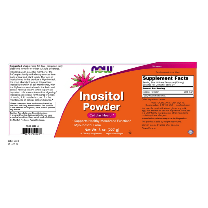 Inositol para control del colesterol y apoyo al sistema nervioso.