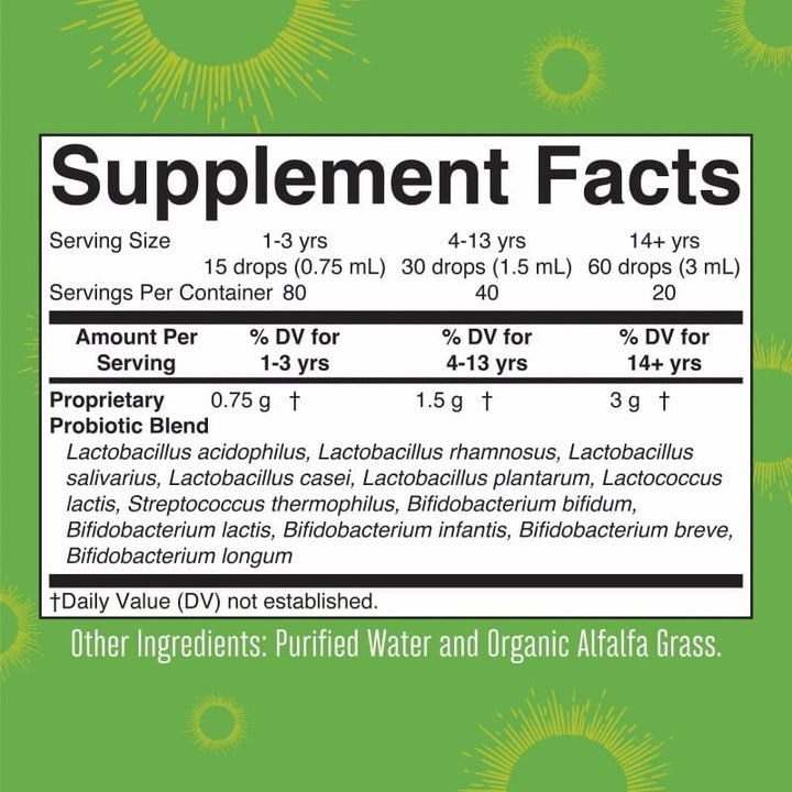 Suplemento probiótico líquido para digestión y sistema inmunológico