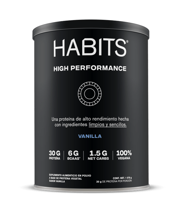 Proteína sabor Vainilla para Alto Rendimiento (1078 gr), Habits
