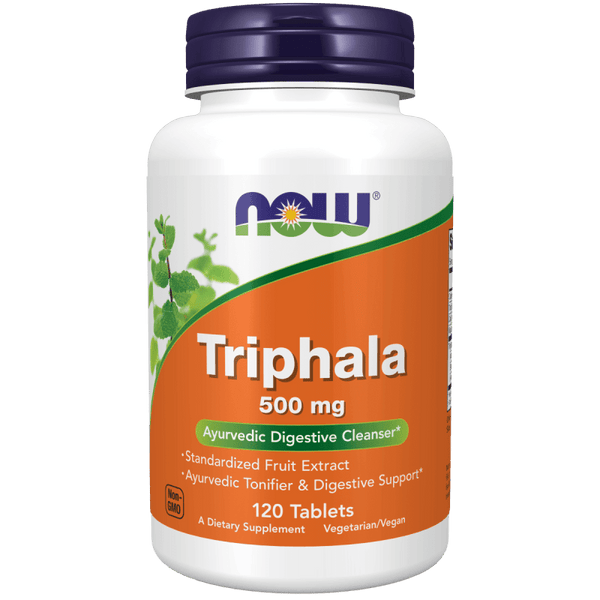 Triphala 500 mg Now Foods - 120 tabletas para salud digestiva