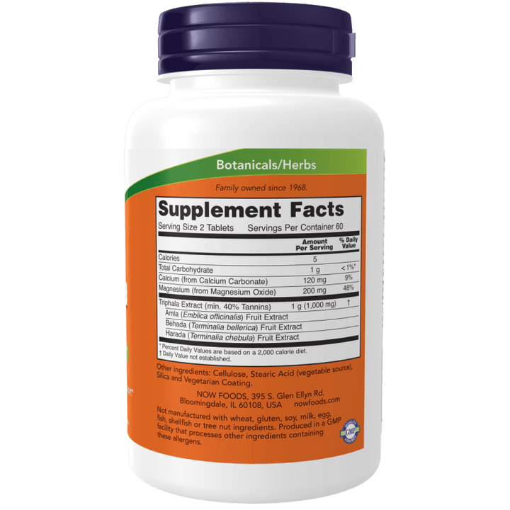 Suplemento herbal ayurvédico Triphala para detox y bienestar intestinal