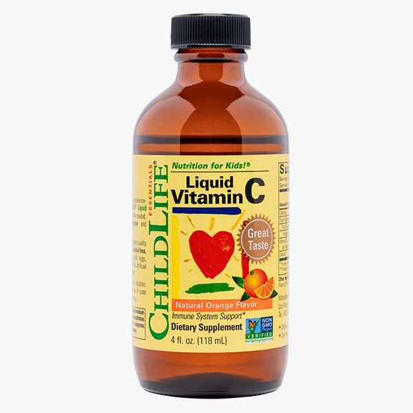 Vitamina C líquida para niños y bebés con sabor a naranja natural