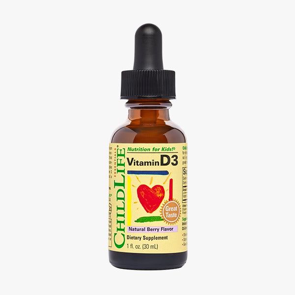 Vitamina D3 líquida ChildLife de 30 ml con sabor natural